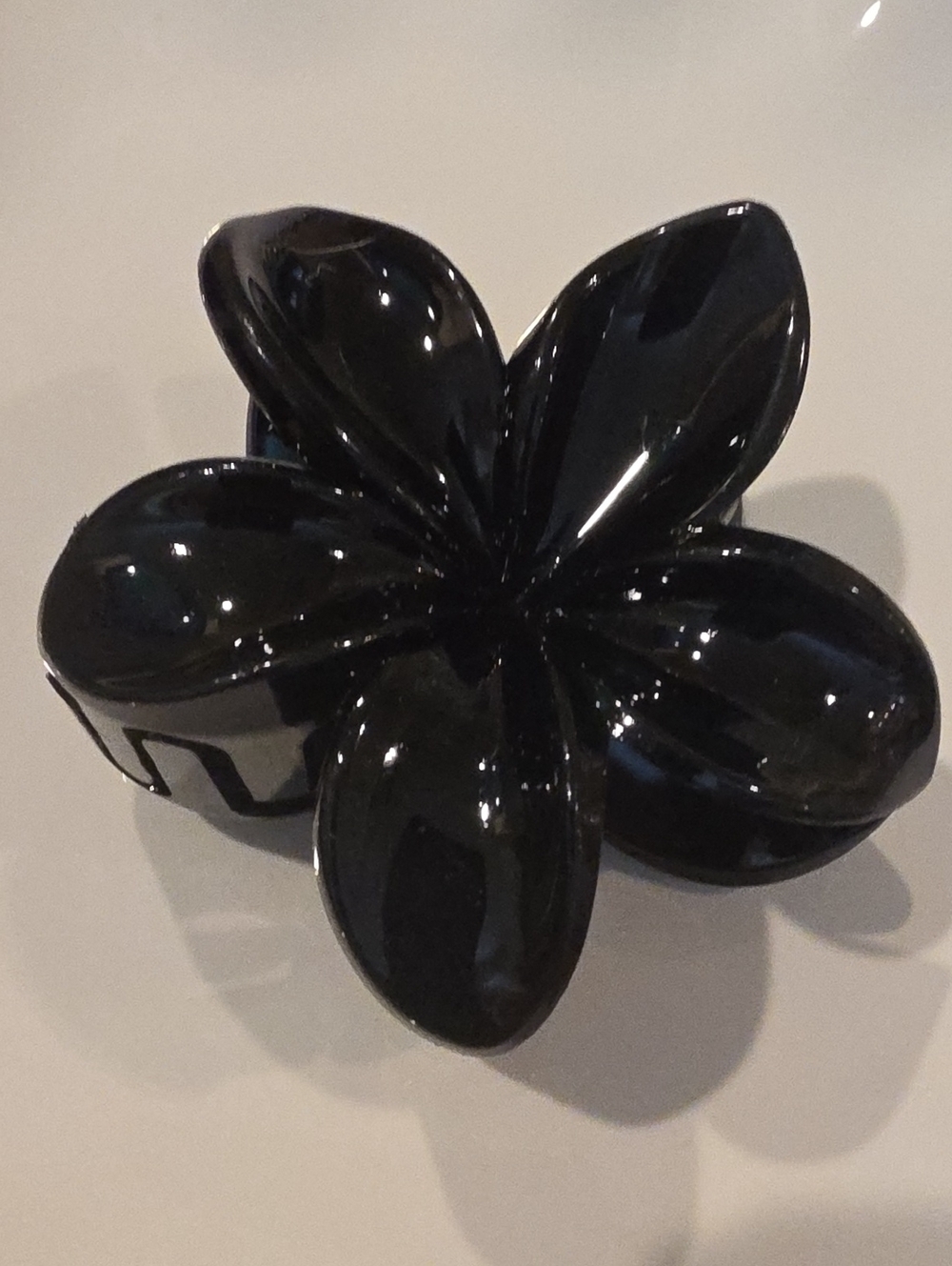 New! Black Flower Hair Claw Clip